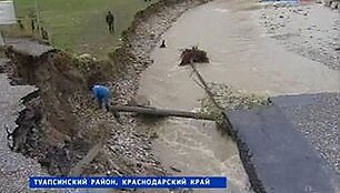 Potvynio padariniai Kubanės kra&scaron;te