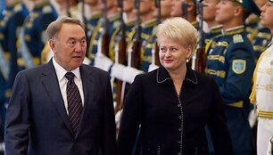 Nursultanas Nazarbajevas ir Dalia Grybauskaitė