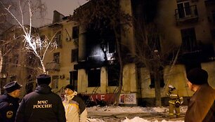Per gaisrą Volgogrado kavinėje nukentėjo daugybė žmonių.
