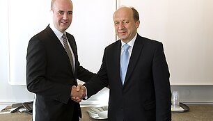 Fredrikas Reinfeldtas ir Andrius Kubilius