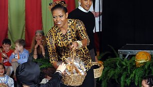 Michelle Obama per Helovino &scaron;ventę tapo Moterimi-Kate.
