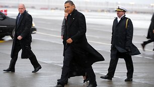 Į Kopenhagą penktadienio rytą atvyko ir Barackas Obama.