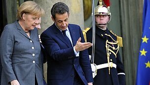 Angela Merkel ir Nicolas Sarkozy