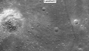 Mėnulio paviržiuje aptiktas prie&scaron; 37 metus nustojęs veikti &bdquo;Lunochod-2&ldquo;.