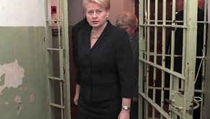 Dalia Grybauskaitė lankosi Genocido aukų muziejuje.