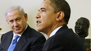 Benjaminas Netanyahu ir Barackas Obama