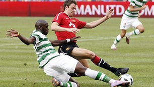 „Manchester United“ ir Glazgo „Celtic“ dvikova