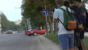 „Chevrolet Corvette“ avarija Vilniuje ir jos pasekmės