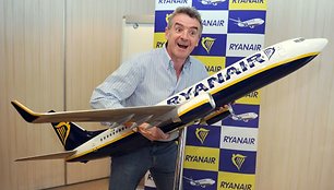 „Ryanair“ kompanijos vadovas Michaelas O'Leary