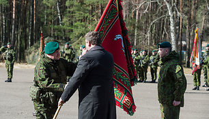 Lengvosios pėstininkų brigados „Aukštaitija“ kovinės vėliavos įteikimo ceremonija