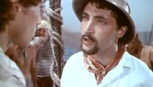 Michailas Kozakovas filme &bdquo;Žmogus amfibija&ldquo; atliko chrestomatinio piktadario Pedro Zuritos vaidmenį.