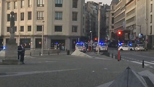 Policija ir kariuomenė Briuselio gatvėse