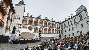 Justino Marcinkevičiaus dramos &bdquo;Mindaugas&ldquo; premjera Valdovų rūmuose