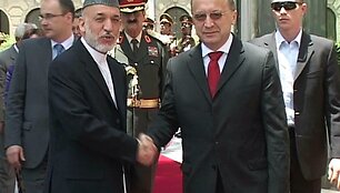 Hamidas Karzai ir Andrius Kubilius