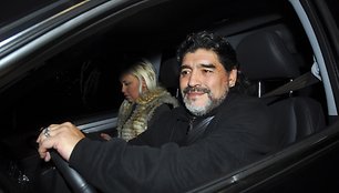 Diego Maradona ir Veronica Ojeda