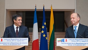 Francois Fillonas ir Andrius Kubilius