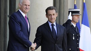 Georgas Papandrėjus ir Nicolas Sarkozy