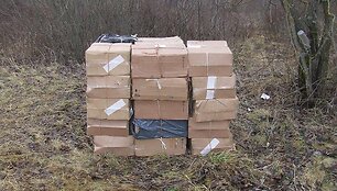 Pasieniečių aptiktos cigaretės