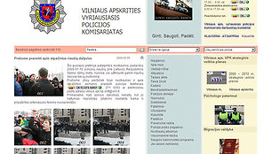 Vilniaus policijos internetinis puslapis