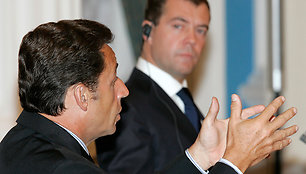 Nicolas Sarkozy ir Dmitrijus Medvedevas