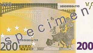 200 eurų banknotas
