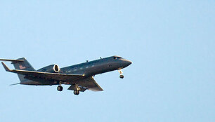 JAV karinių oro pajėgų lėktuvas &bdquo;Gulfstream IV&ldquo; Vilniaus padangėje