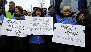 Mitinge prie Seimo