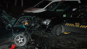 Susidūrę automobiliai