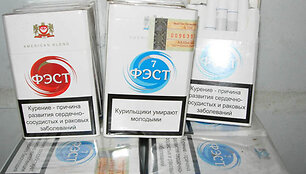 Cigarečių kontrabanda mikroautobuse