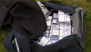 Krep&scaron;ys su kontrabandinėmis cigaretėmis