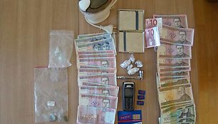 Pas įtariamąjį rasti daiktai