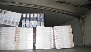 Kontrabandinės cigaretės traukinyje