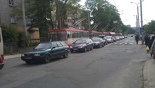 Transporto grūstis Sėlių g.