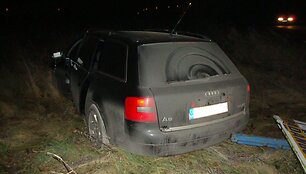 Sulaikyti asmenys naktimis grobdavo 10&ndash;12 metų senumo Audi A6, VW Golf bei VW Passat markių automobilius.