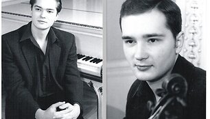 Du talentingi broliai, kurių vienas groja smuiku, kitas fortepijonu, rytoj pirmą kartą muzikuos Klaipėdoje. 