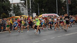 Vilniaus maratono bėgikai