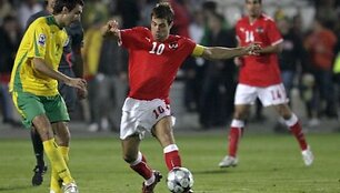 D.&Scaron;emberas atstovauja Lietuvos rinktinei Pasaulio čempionato atrankos rungtynėse su Austrija.