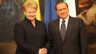 Dalia Grybauskaitė ir Silvio Berlusconi