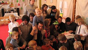 Studentai sukūrė kalėdinę pasaką. 