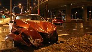 Avarija įvyko po Laisvės prospekto ir T.Narbuto g. viaduku.