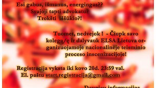 Startuoja didžiausias teisminio proceso inscenizacijos konkursas Lietuvoje!