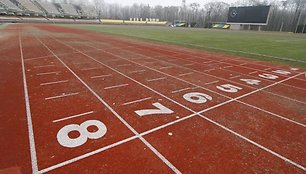 Po rekonstrukcijos stadiono bėgimo takelis turėtų sužibti trispalvės - geltona, žalia ir raudona - spalvomis. 