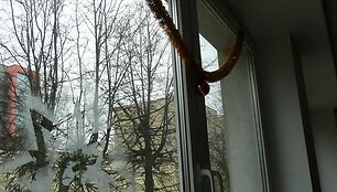 Studentų dekoruotas MIF`o langas. 
