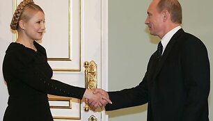Julija Tymo&scaron;enko ir Vladimiras Putinas