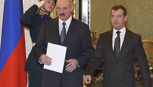 A.Luka&scaron;enka ir D.Medvedevas