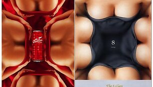 &bdquo;SexyCola&ldquo; ir &bdquo;Mercedes Benz S-Class : 8 Airbags&ldquo; reklaminiai plakatai