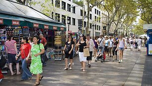 Pėsčiųjų alėja Las Ramblas, kurioje savo daiktus reikia saugoti itin akylai.