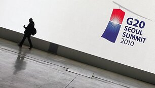 Prie&scaron; konferenciją Seule, skaičiuojami ankstesnių G20 susitikimų rezultatai