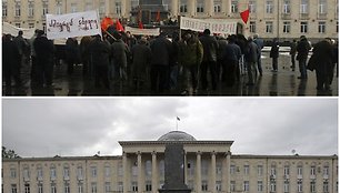 Centrinė Gorio aiškė su Stalino satula ir jau be jos.