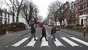 Žymioji perėja prie garso įra&scaron;ų studijos &bdquo;Abbey Road&ldquo;.